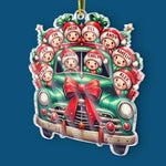 Custom Name Christmas Truck Family Gifts - Personalized Ornament