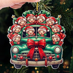 Custom Name Christmas Truck Family Gifts - Personalized Ornament