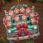 Custom Name Christmas Truck Family Gifts - Personalized Ornament