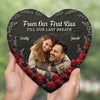 Custom Photo You Are, And Always Have Been, My Dream - Couple Personalized Custom Heart Shaped Stone With Stand - Christmas Gift For Husband Wife, Anniversary, First Christmas