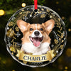 Custom Photo You Put The Merry In My Christmas - Dog & Cat Personalized Custom Circle Glass Ornament - Christmas Gift For Pet Owners, Pet Lovers