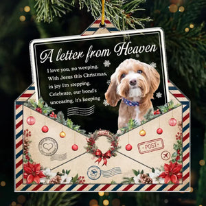 Custom Photo I'll Miss You For The Rest Of Mine - Memorial Personalized Custom Ornament - Acrylic Custom Shaped - Sympathy Gift, Christmas Gift For Pet Owners, Pet Lovers