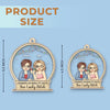 With You, Every Moment Is A Fairytale - Bestie Personalized Custom Ornament - Acrylic Custom Shaped - Christmas Gift For Best Friends, BFF, Sisters