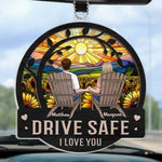 With You, Every Moment Is A Fairytale
 - Couple Personalized Custom Car Ornament - Acrylic Custom Shaped - Christmas Gift For Husband Wife, Anniversary