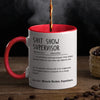 Miracle Worker - Coworker Personalized Custom Accent Mug - Christmas Gift For Coworkers, Work Friends, Colleagues