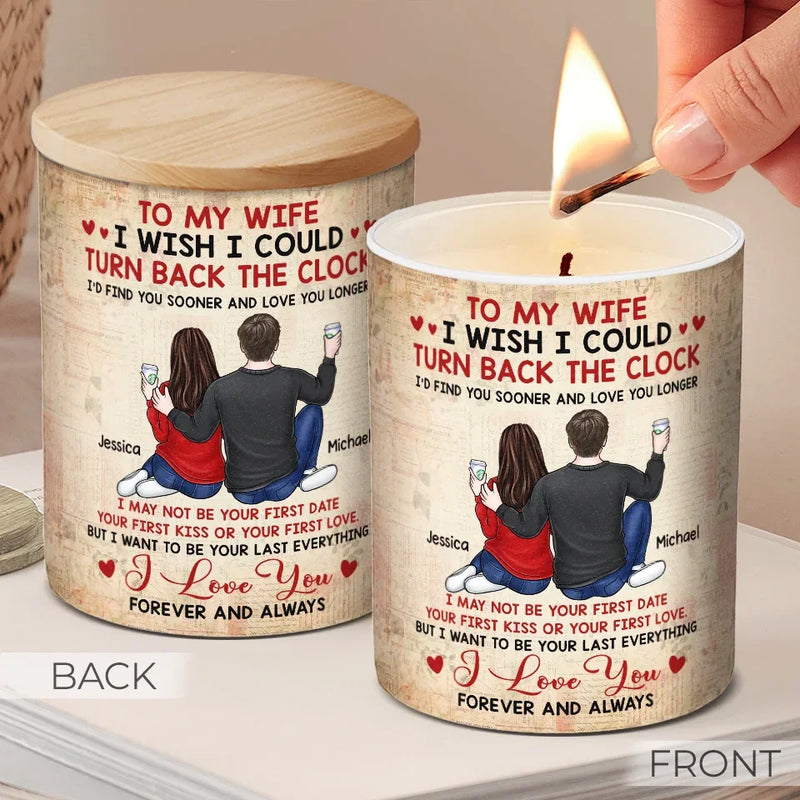 Every Moment With You Is Magic - Couple Personalized Custom Smokeless Scented Candle - Christmas Gift For Husband Wife, Anniversary