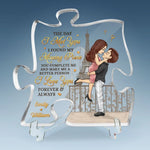 Custom Name Romantic Couple Gifts - Personalized Shaped Acrylic Plaque