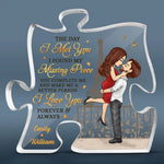 Custom Name Romantic Couple Gifts - Personalized Shaped Acrylic Plaque