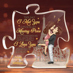 Custom Name Romantic Couple Gifts - Personalized Shaped Acrylic Plaque