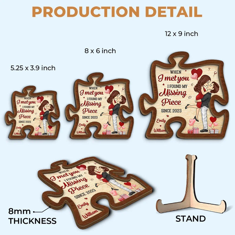 Your Embrace Is My Favorite Place - Couple  Personalized Custom 2-Layered Wooden Plaque With Stand - Gift For Husband Wife, Anniversary