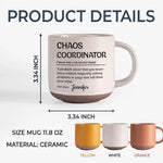 Master Of Chaos - Coworker Personalized Custom Printed Pottery Mug - Gift For Coworkers, Work Friends, Colleagues