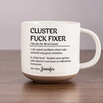 Expert Problem Solver - Coworker Personalized Custom Printed Pottery Mug - Gift For Coworkers, Work Friends, Colleagues