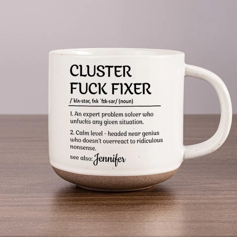 Expert Problem Solver - Coworker Personalized Custom Printed Pottery Mug - Gift For Coworkers, Work Friends, Colleagues