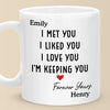 I Was Yours Since The Moment I Saw You - Couple Personalized Custom Mug - Christmas Gift For Husband Wife, Anniversary