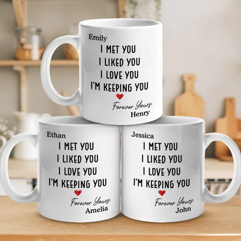 I Was Yours Since The Moment I Saw You - Couple Personalized Custom Mug - Christmas Gift For Husband Wife, Anniversary