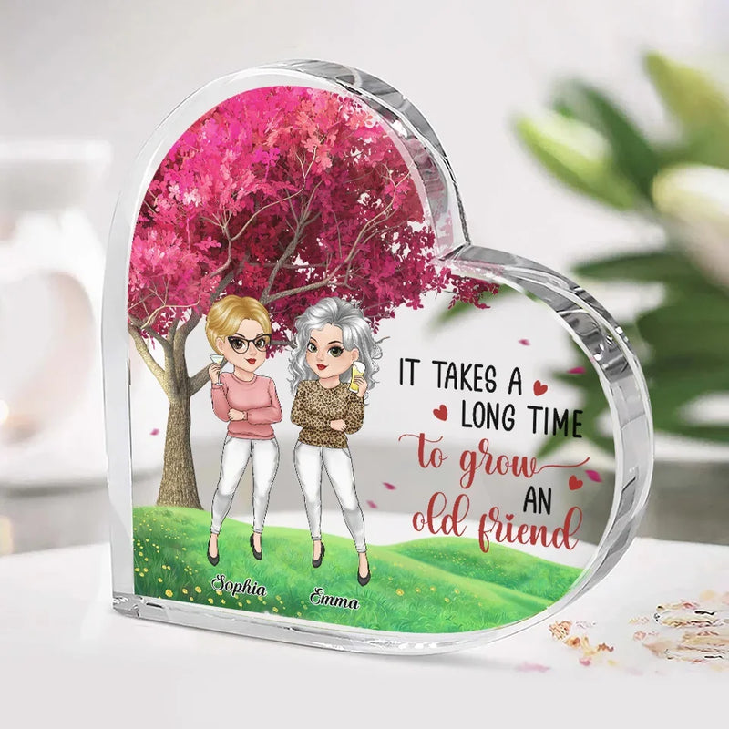 I Miss You So Much - Bestie Personalized Custom Heart Shaped Acrylic Plaque - Christmas Gift For Best Friends, BFF, Sisters