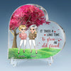 I Miss You So Much - Bestie Personalized Custom Heart Shaped Acrylic Plaque - Christmas Gift For Best Friends, BFF, Sisters