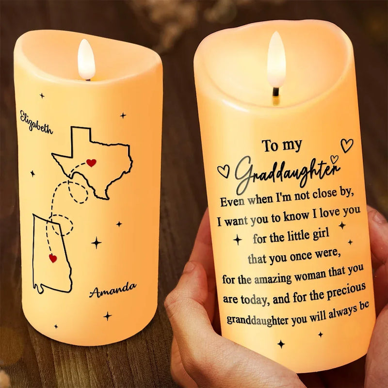 You Are Precious - Family Personalized Custom LED Candle - Christmas Gift For Daughter, Granddaughter
