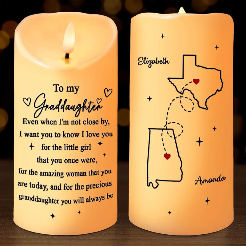 You Are Precious - Family Personalized Custom LED Candle - Christmas Gift For Daughter, Granddaughter