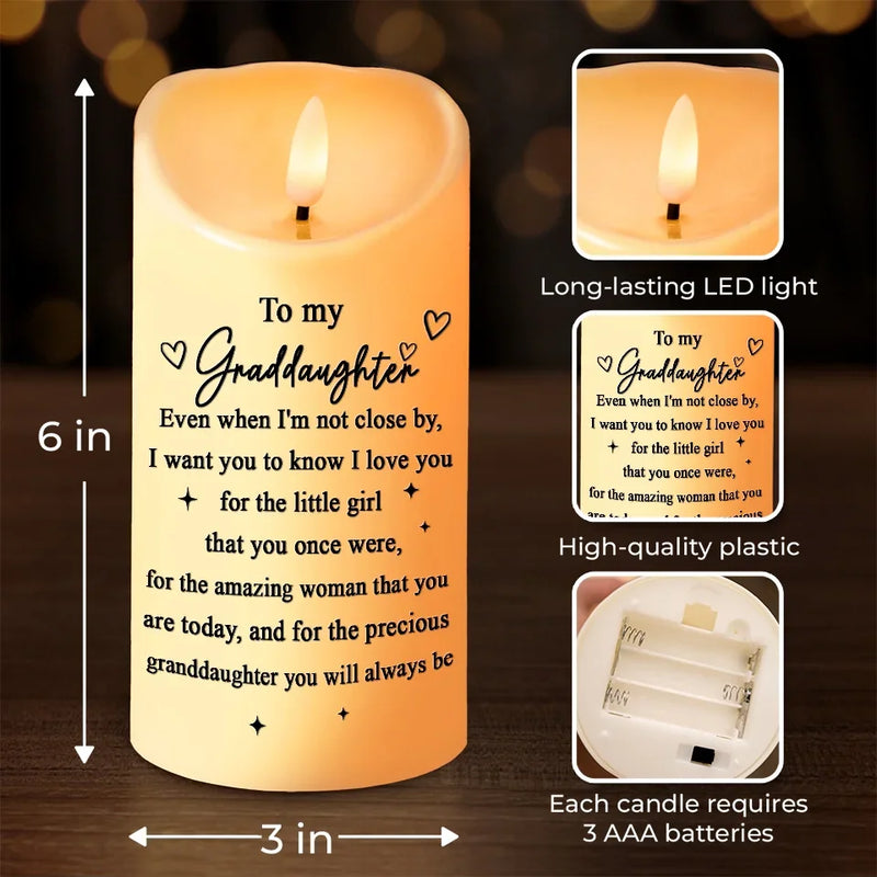 You Are Precious - Family Personalized Custom LED Candle - Christmas Gift For Daughter, Granddaughter