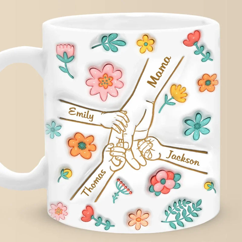 Silent Sacrifices Reflect Endless Love - Family Personalized Custom 3D Inflated Effect Printed Mug - Christmas Gift For Mom, Grandma