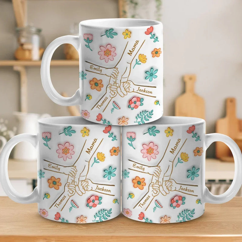 Silent Sacrifices Reflect Endless Love - Family Personalized Custom 3D Inflated Effect Printed Mug - Christmas Gift For Mom, Grandma