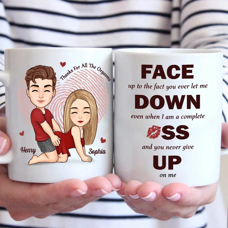 Your Love Is My Sweetest Sin - Couple Personalized Custom Mug - Christmas Gift For Husband Wife, Anniversary
