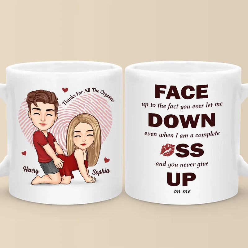 Your Love Is My Sweetest Sin - Couple Personalized Custom Mug - Christmas Gift For Husband Wife, Anniversary