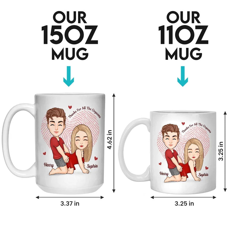 Your Love Is My Sweetest Sin - Couple Personalized Custom Mug - Christmas Gift For Husband Wife, Anniversary