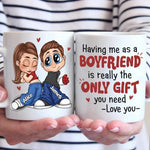 Your Good Fortune Is Being With Me - Couple Personalized Custom Mug - Christmas Gift For Husband Wife, Anniversary