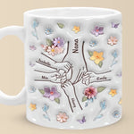 Custom Name Floral Friendship Gifts - Personalized Mugs