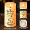 Thanks For Being My Unbiological Sister - Bestie Personalized Custom LED Candle - Christmas Gift For Best Friends, BFF, Sisters