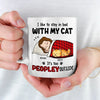 I Like To Stay In Bed With My Pets - Dog & Cat Personalized Custom Mug - Gift For Pet Owners, Pet Lovers