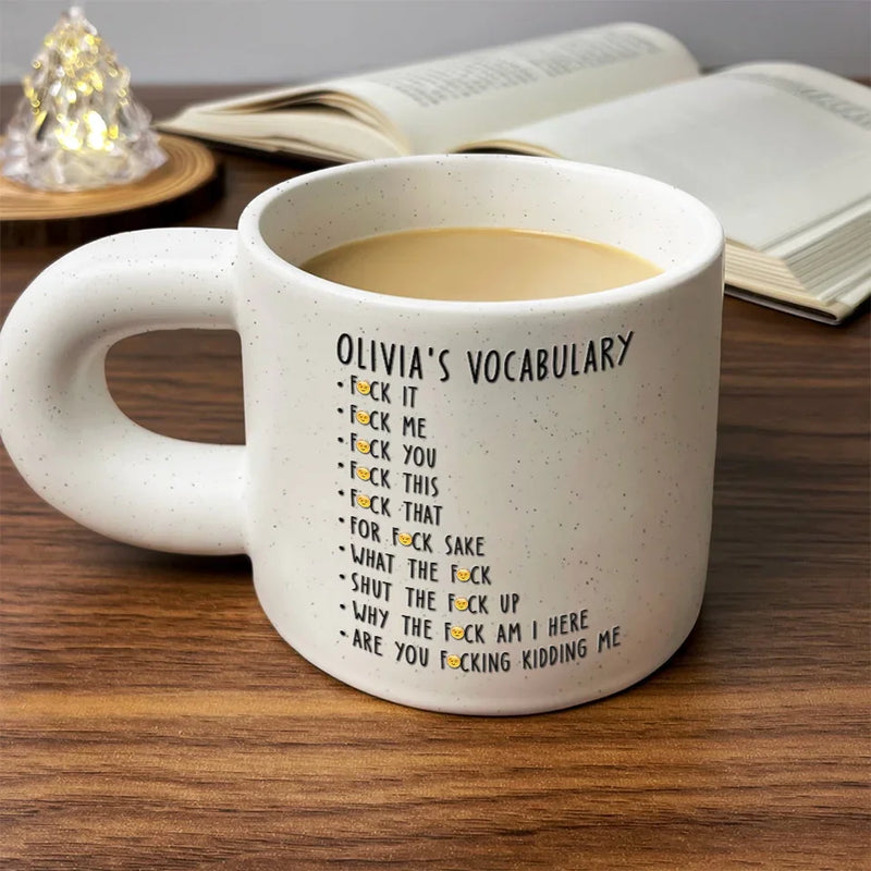 Sip, Smile, Repeat - Coworker Personalized Custom Chunky Mug - Gift For Coworkers, Work Friends, Colleagues