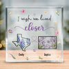 Distance Can’t Break A Bond This Strong - Bestie Personalized Custom Square Shaped Acrylic Plaque - Gift For Best Friends, BFF, Sisters