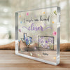 Distance Can’t Break A Bond This Strong - Bestie Personalized Custom Square Shaped Acrylic Plaque - Gift For Best Friends, BFF, Sisters