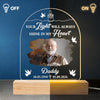 Custom Photo A Shining Soul That Will Never Be Forgotten - Memorial Personalized Custom Shaped 3D LED Light - Sympathy Gift For Family Members