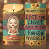 I'm Not Sugar And Spice, I'm Sage And Hood - Yoga Personalized Custom LED Candle - Christmas Gift For Yoga Lovers
