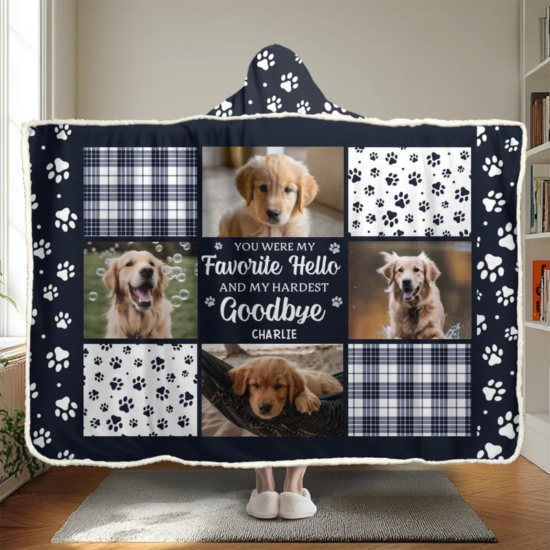 Custom Photo Once By My Side, Forever In My Heart - Memorial Personalized Custom Snuggle Blanket, Hoodie Blanket - Sympathy Gift, Christmas Gift For Pet Owners, Pet Lovers