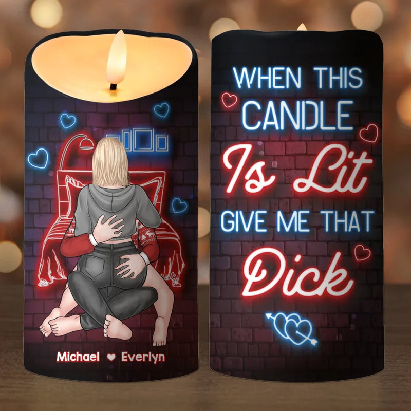 My Love For You Sparkles Like The Brightest Star - Couple Personalized Custom LED Candle - Christmas Gift For Husband Wife, Anniversary