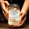 The Beginning Of Forever - Couple Personalized Custom Mason Jar Light - Gift For Couple, Husband Wife, Anniversary