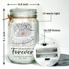 The Beginning Of Forever - Couple Personalized Custom Mason Jar Light - Gift For Couple, Husband Wife, Anniversary