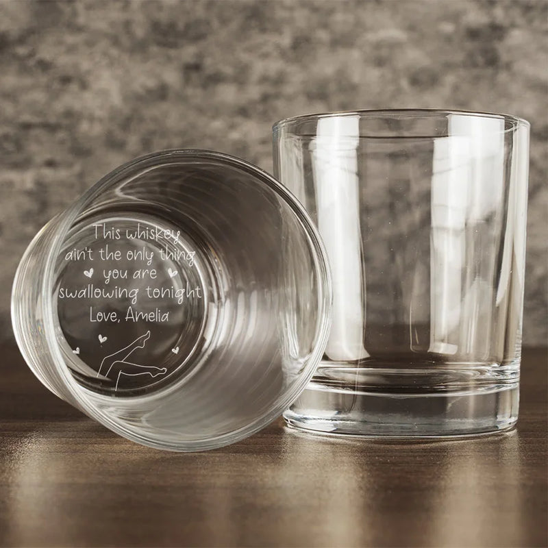 You Are My Sunshine On A Cloudy Day - Couple Personalized Custom Whiskey Glass - Gift For Husband Wife, Anniversary