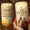 Love Is You And Me, Always - Couple Personalized Custom LED Candle - Christmas Gift For Husband Wife, Anniversary