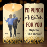 Having Fun Is The Best Way To Spend A Day - Bestie Personalized Custom LED Candle - Christmas Gift For BFF, Best Friends, Sisters