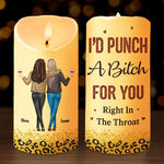 Having Fun Is The Best Way To Spend A Day - Bestie Personalized Custom LED Candle - Christmas Gift For BFF, Best Friends, Sisters