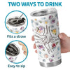 Hold Our Tiny Hands For Just A Little While, But Our Hearts Forever - Family Personalized Custom 3D Inflated Effect Printed Tumbler - Gift For Mom, Grandma