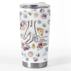 Hold Our Tiny Hands For Just A Little While, But Our Hearts Forever - Family Personalized Custom 3D Inflated Effect Printed Tumbler - Gift For Mom, Grandma