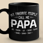 Custom Name Papa Gifts for Dad - Personalized Mugs