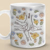 The Heart Of The Family, The glue That Holds Us Together - Family Personalized Custom 3D Inflated Effect Printed Mug - Gift For Mom, Grandma